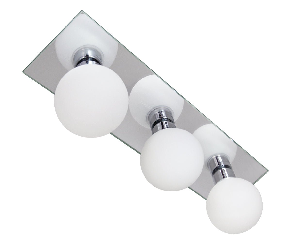 Modern IP44 Opaque 3 Globe Ceiling Light M0220 - Energy Light Bulbs - Free delivery on all orders