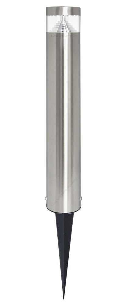 Modern LED Bollard Post Ground Spike Light Cool White Stainless Steel - Energy Light Bulbs - Free delivery on all orders