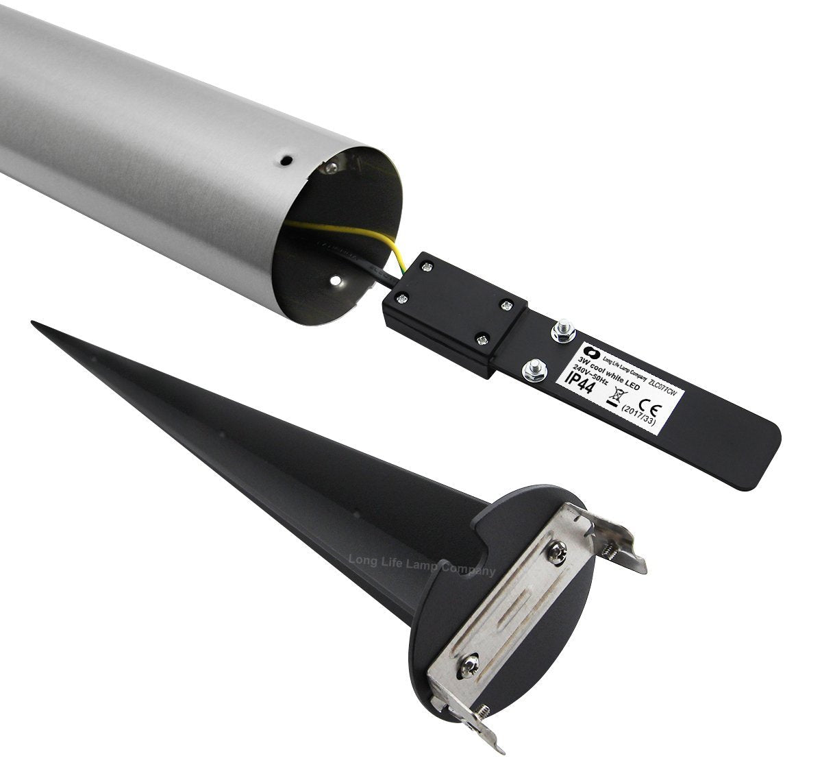 Modern LED Bollard Post Ground Spike Light Cool White Stainless Steel - Energy Light Bulbs - Free delivery on all orders