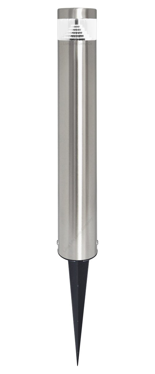 Modern LED Bollard Post Ground Spike Light Cool White Stainless Steel - Energy Light Bulbs - Free delivery on all orders