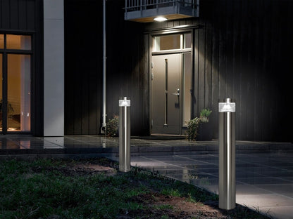 Modern LED Bollard Post Ground Spike Light Cool White Stainless Steel - Energy Light Bulbs - Free delivery on all orders