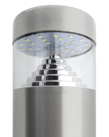 Modern LED Bollard Post Ground Spike Light Warm White Stainless Steel - Energy Light Bulbs - Free delivery on all orders