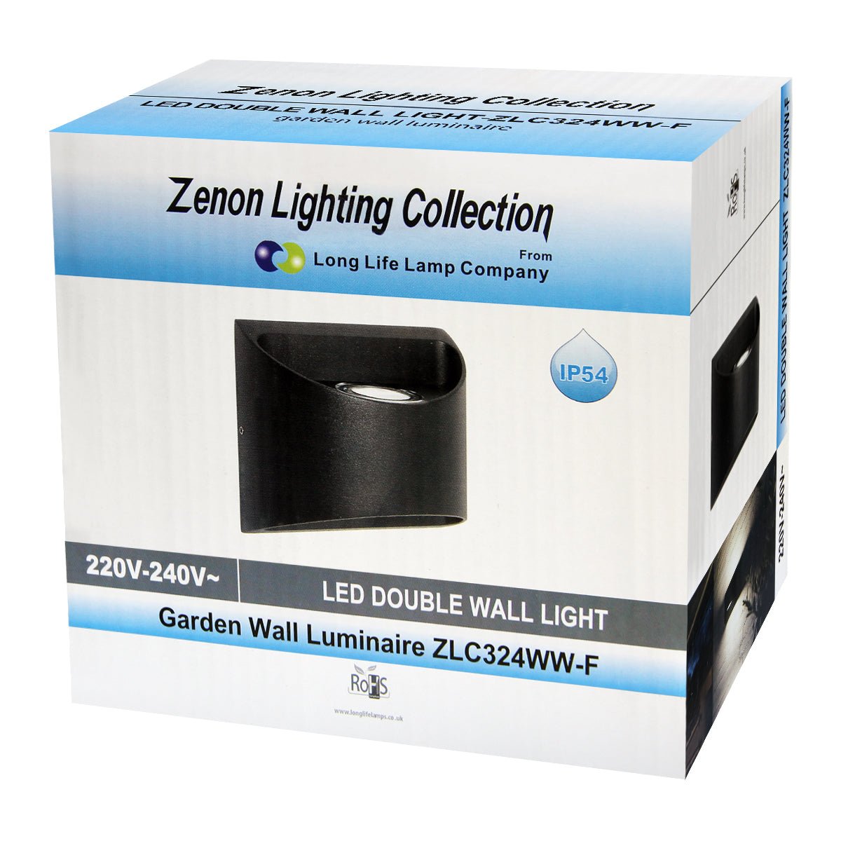 Modern LED Outdoor Wall Light Black Warm White - Energy Light Bulbs - Free delivery on all orders