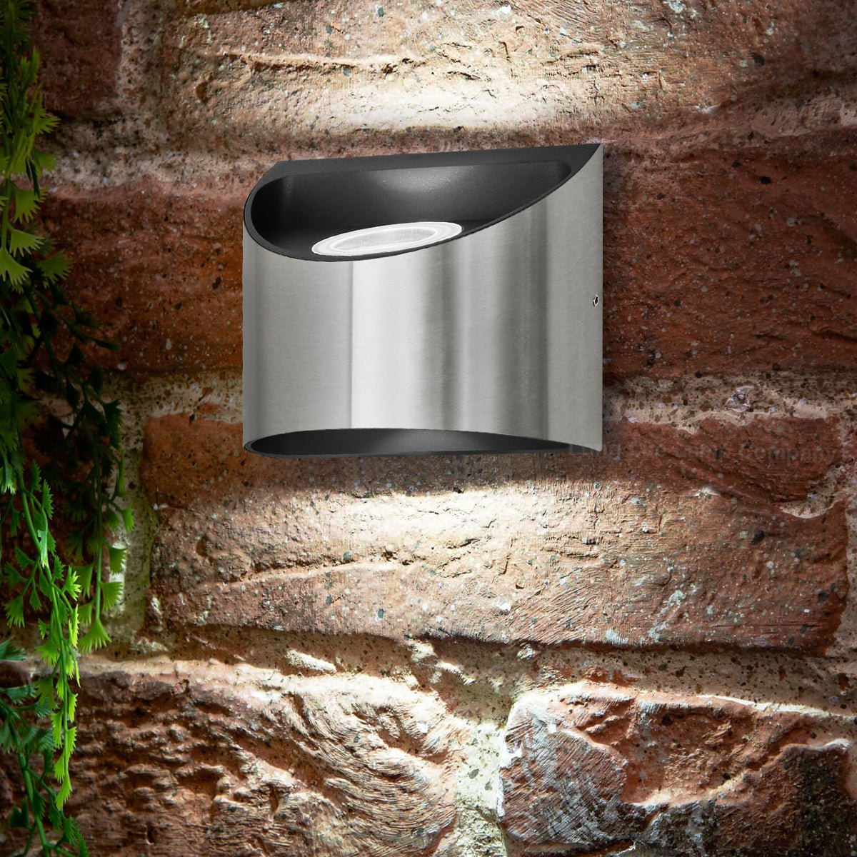 Modern LED Outdoor Wall Light Stainless Steel Cool White - Energy Light Bulbs - Free delivery on all orders