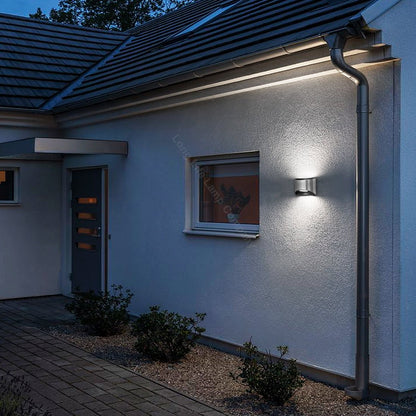 Modern LED Outdoor Wall Light Stainless Steel Cool White - Energy Light Bulbs - Free delivery on all orders
