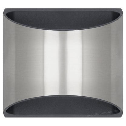 Modern LED Outdoor Wall Light Stainless Steel Cool White - Energy Light Bulbs - Free delivery on all orders