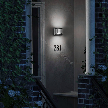 Modern LED Outdoor Wall Light Stainless Steel Cool White - Energy Light Bulbs - Free delivery on all orders