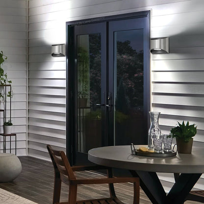 Modern LED Outdoor Wall Light Stainless Steel Cool White - Energy Light Bulbs - Free delivery on all orders