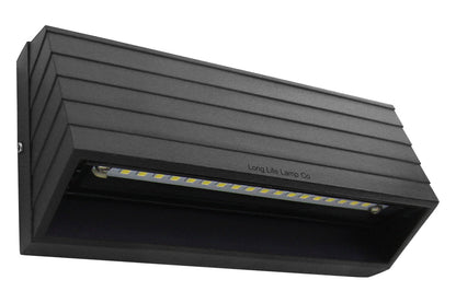 Modern LED Wall Light Down or Up Path Brick Surface Mount Light Matt Black Cool White - Energy Light Bulbs - Free delivery on all orders