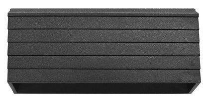 Modern LED Wall Light Down or Up Path Brick Surface Mount Light Matt Black in Warm White - Energy Light Bulbs - Free delivery on all orders