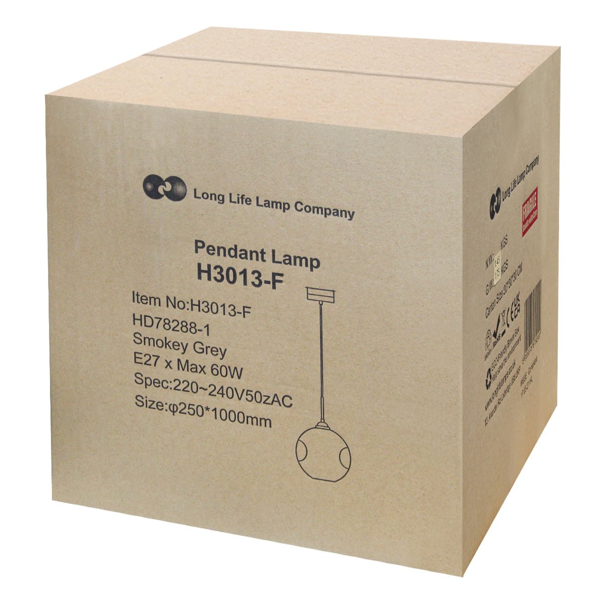 Modern Melting Glass Globe Ceiling Pendant Light Lava Shade Smoked Grey Black Nickel - Energy Light Bulbs - Free delivery on all orders