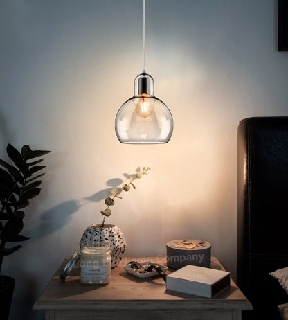 Modern Mini Globe Clear Glass Pendant Light M0185 - Energy Light Bulbs - Free delivery on all orders