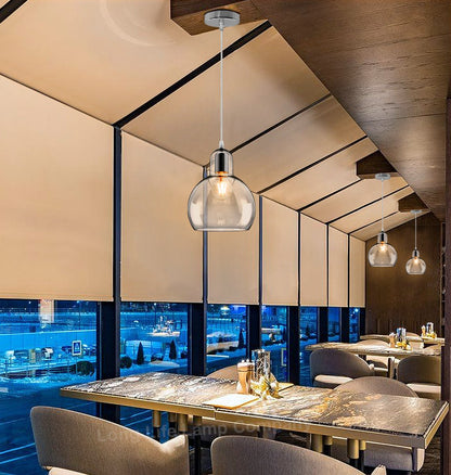 Modern Mini Globe Clear Glass Pendant Light M0185 - Energy Light Bulbs - Free delivery on all orders