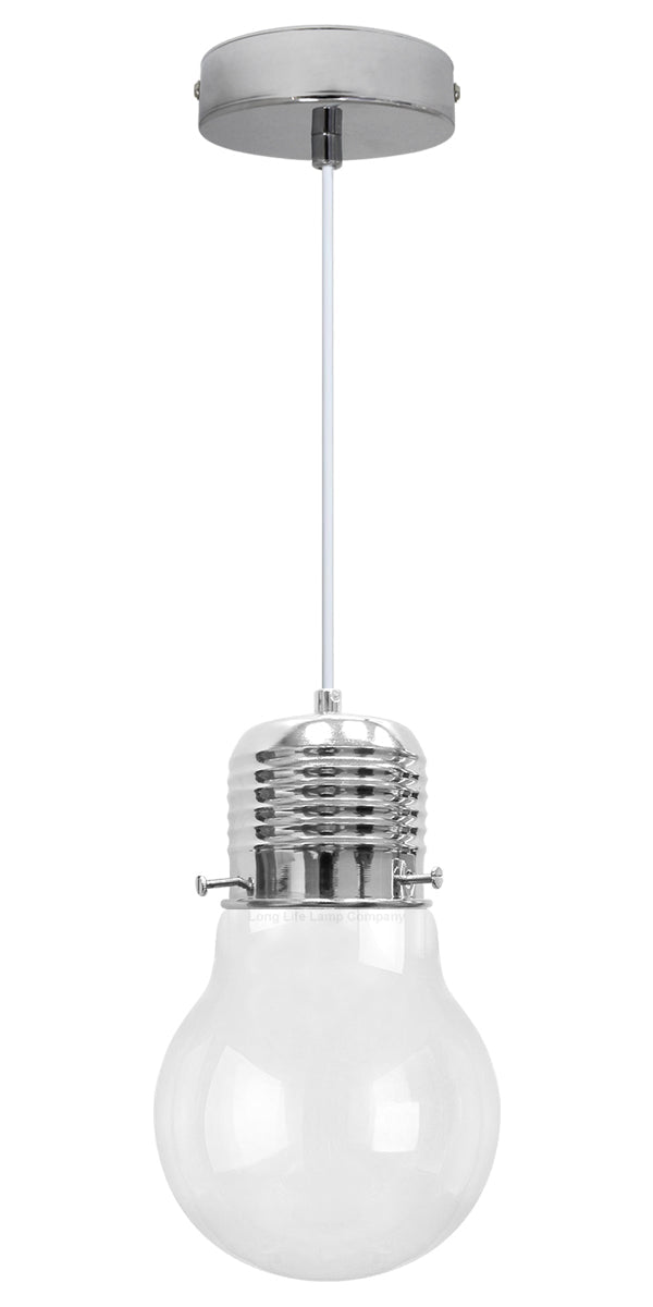 Modern New Bulb Shape Glass Ceiling Pendant Light Fitting - Energy Light Bulbs - Free delivery on all orders