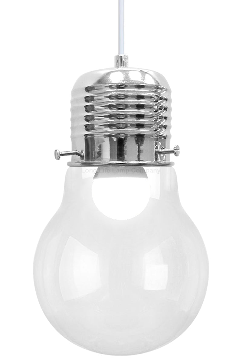 Modern New Bulb Shape Glass Ceiling Pendant Light Fitting - Energy Light Bulbs - Free delivery on all orders