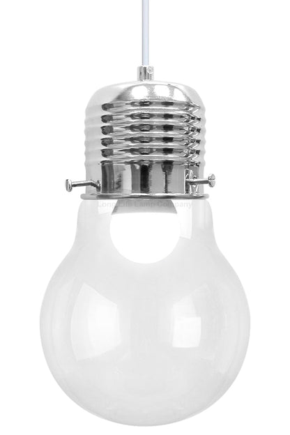 Modern New Bulb Shape Glass Ceiling Pendant Light Fitting - Energy Light Bulbs - Free delivery on all orders