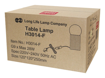 Modern Opaque Globe Opal Sphere Glass Table Lamp - Energy Light Bulbs - Free delivery on all orders