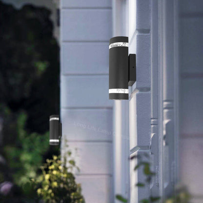 Modern Outdoor Double Wall Light Dark Grey IP44 ZLC336B - Free delivery on all orders