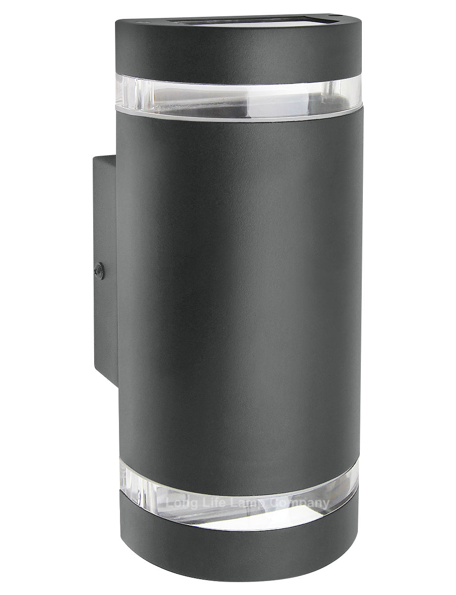 Modern Outdoor Double Wall Light Dark Grey IP44 ZLC336B - Free delivery on all orders