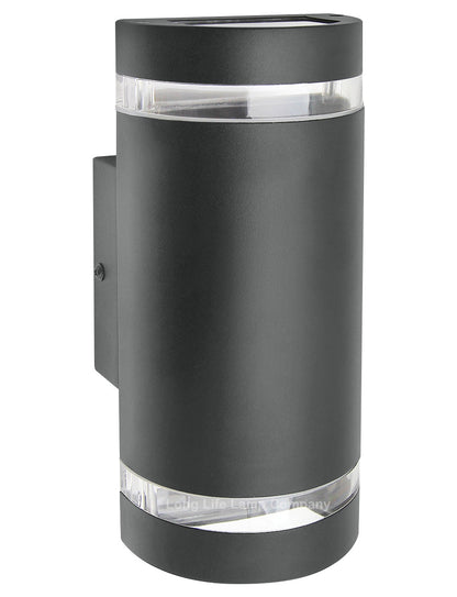Modern Outdoor Double Wall Light Dark Grey IP44 ZLC336B - Free delivery on all orders