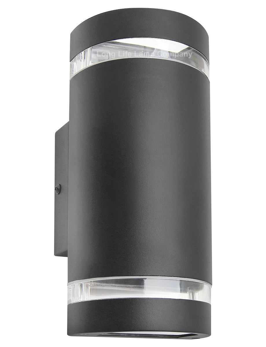 Modern Outdoor Double Wall Light | Warm White, Cool White, Blue - Energy Light Bulbs - Free delivery on all orders
