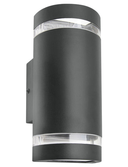 Modern Outdoor Double Wall Light | Warm White, Cool White, Blue - Energy Light Bulbs - Free delivery on all orders