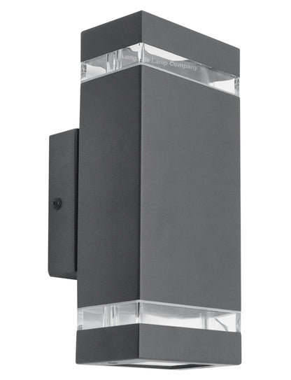 Modern Outdoor Rectangular Up Down Wall Light - Energy Light Bulbs - Free delivery on all orders