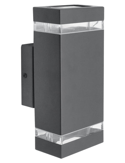 Modern Outdoor Rectangular Up Down Wall Light - Energy Light Bulbs - Free delivery on all orders
