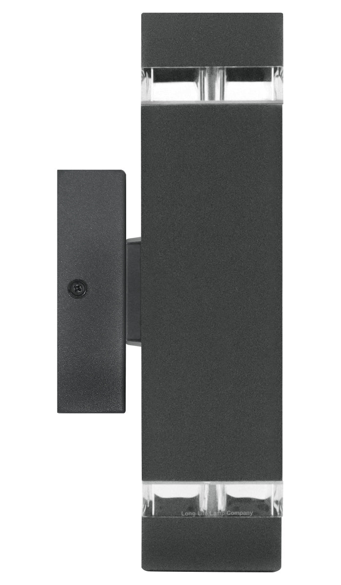 Modern Outdoor Rectangular Up Down Wall Light - Energy Light Bulbs - Free delivery on all orders