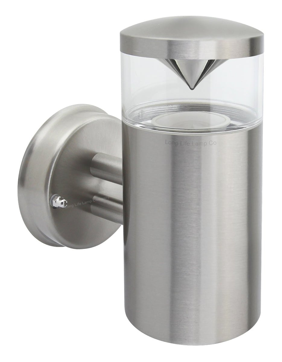 Modern Outdoor Wall Light Clear Diffuser Stainless Steel - Energy Light Bulbs - Free delivery on all orders