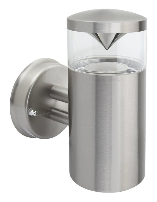 Modern Outdoor Wall Light Clear Diffuser Stainless Steel - Energy Light Bulbs - Free delivery on all orders