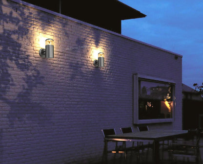 Modern Outdoor Wall Light Clear Diffuser Stainless Steel - Energy Light Bulbs - Free delivery on all orders