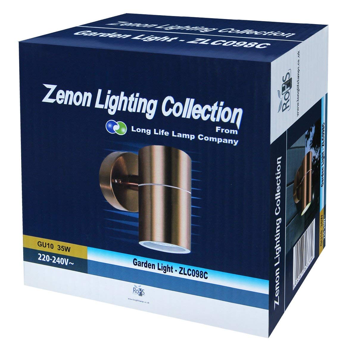 Modern Outdoor Wall Light Copper Finish IP65 - Energy Light Bulbs - Free delivery on all orders