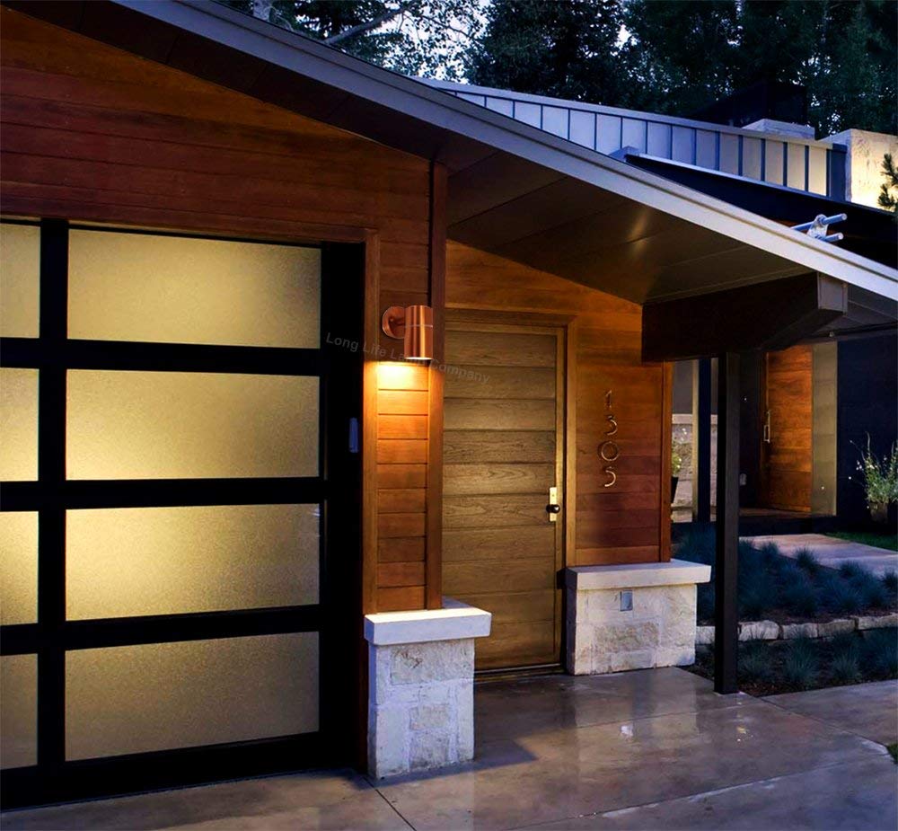 Modern Outdoor Wall Light Copper Finish IP65 - Energy Light Bulbs - Free delivery on all orders