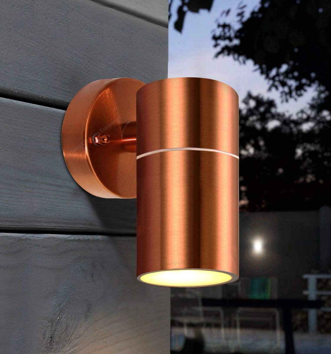 Modern Outdoor Wall Light Copper Finish IP65 - Energy Light Bulbs - Free delivery on all orders