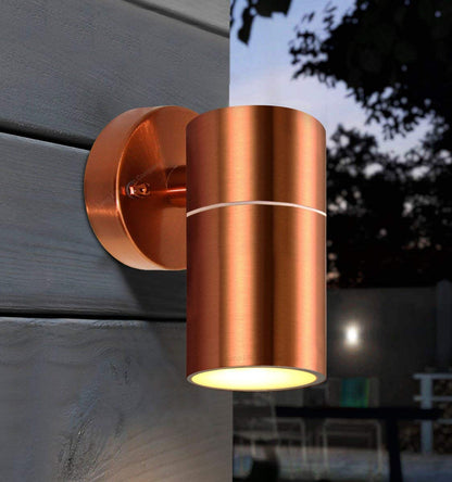 Modern Outdoor Wall Light Copper Finish IP65 - Energy Light Bulbs - Free delivery on all orders