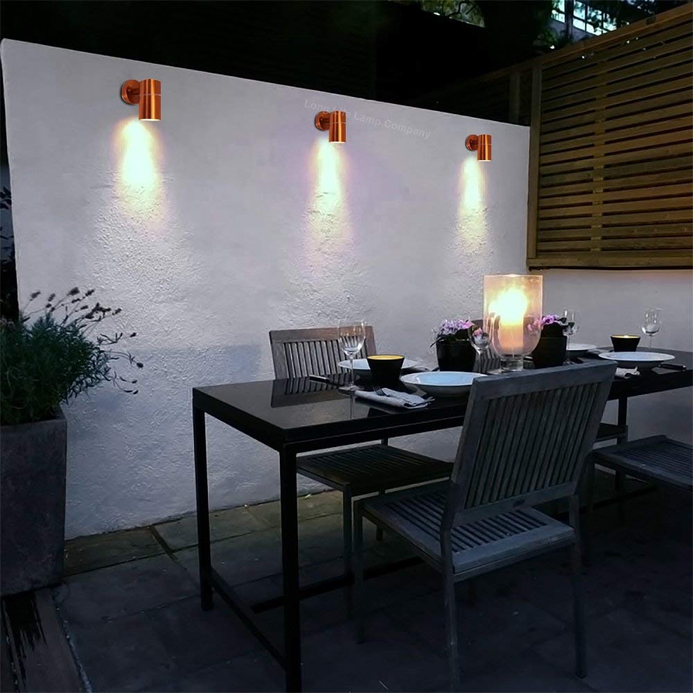 Modern Outdoor Wall Light Copper Finish IP65 - Energy Light Bulbs - Free delivery on all orders