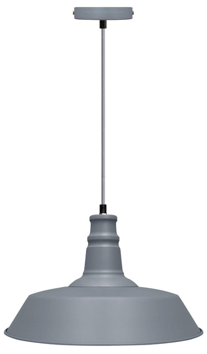 Modern Pendant Ceiling Light Grey Shade - Energy Light Bulbs - Free delivery on all orders