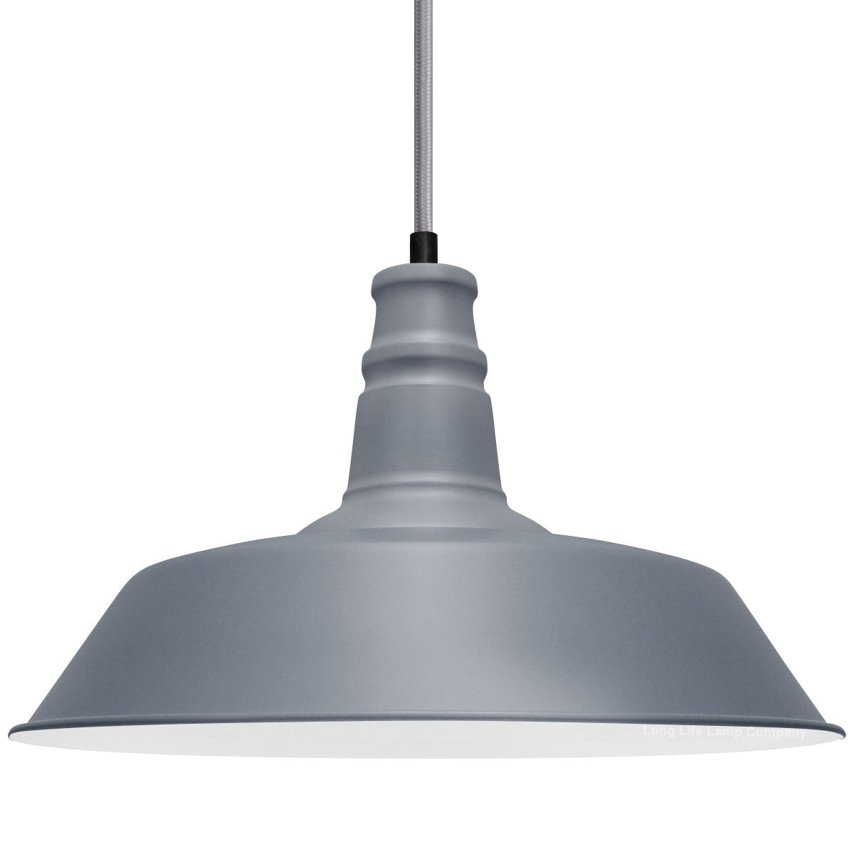 Modern Pendant Ceiling Light Grey Shade - Energy Light Bulbs - Free delivery on all orders
