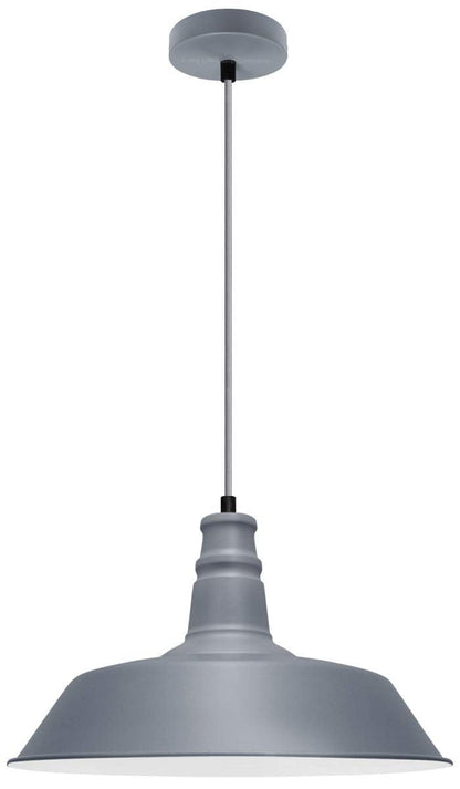 Modern Pendant Ceiling Light Grey Shade - Energy Light Bulbs - Free delivery on all orders