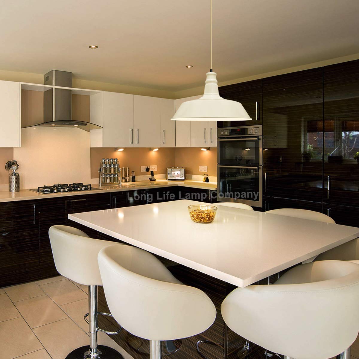 Modern Pendant Ceiling Light Shade Cream Colour - Energy Light Bulbs - Free delivery on all orders