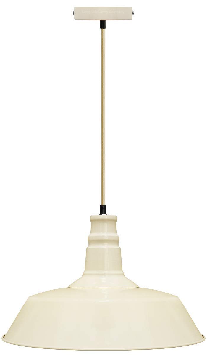 Modern Pendant Ceiling Light Shade Cream Colour - Energy Light Bulbs - Free delivery on all orders