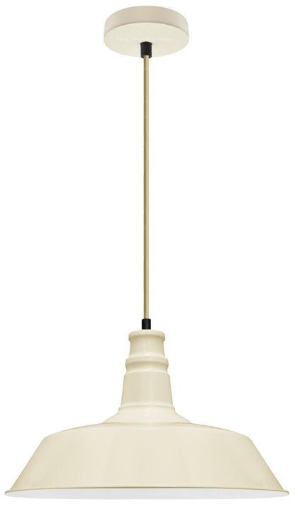 Modern Pendant Ceiling Light Shade Cream Colour - Energy Light Bulbs - Free delivery on all orders