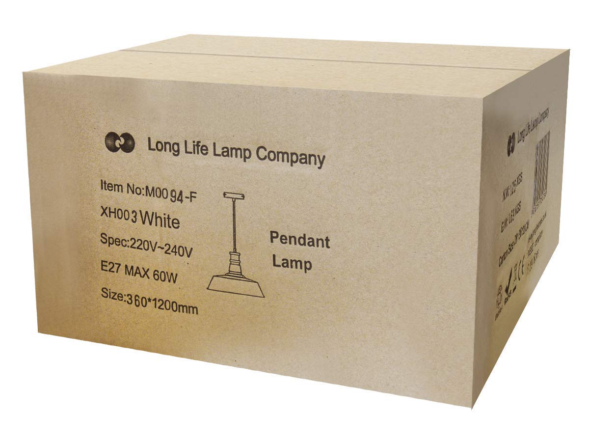Modern Pendant Ceiling Light Shade Cream Colour - Energy Light Bulbs - Free delivery on all orders