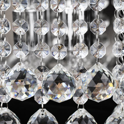 Modern Polished Chrome Indoor Wall Light Chandelier Crystal Droplets Twin G9 Lamp - Energy Light Bulbs - Free delivery on all orders