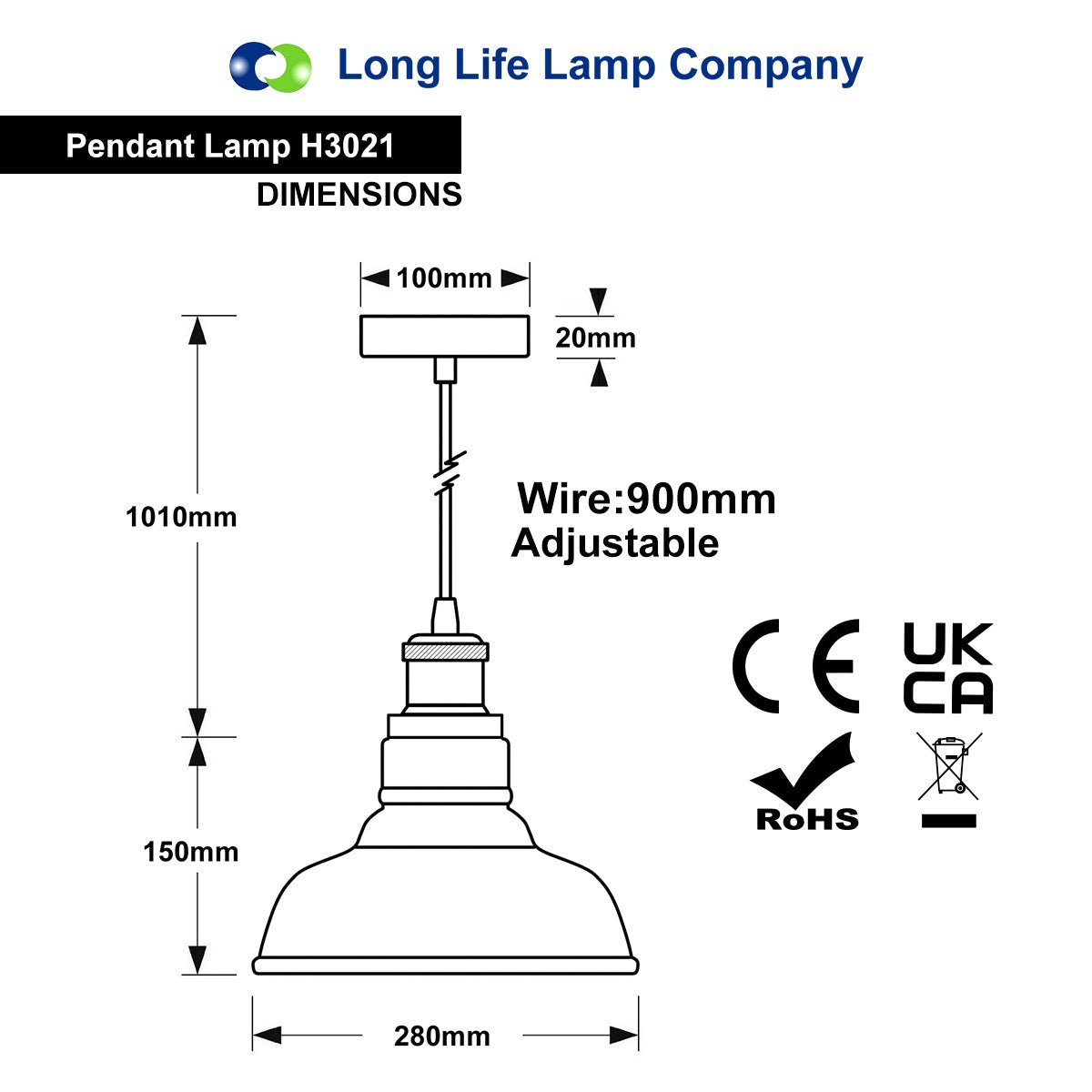 Modern Retro Ceiling Clear Glass Pendant Lamp H3021 - Free delivery on all orders