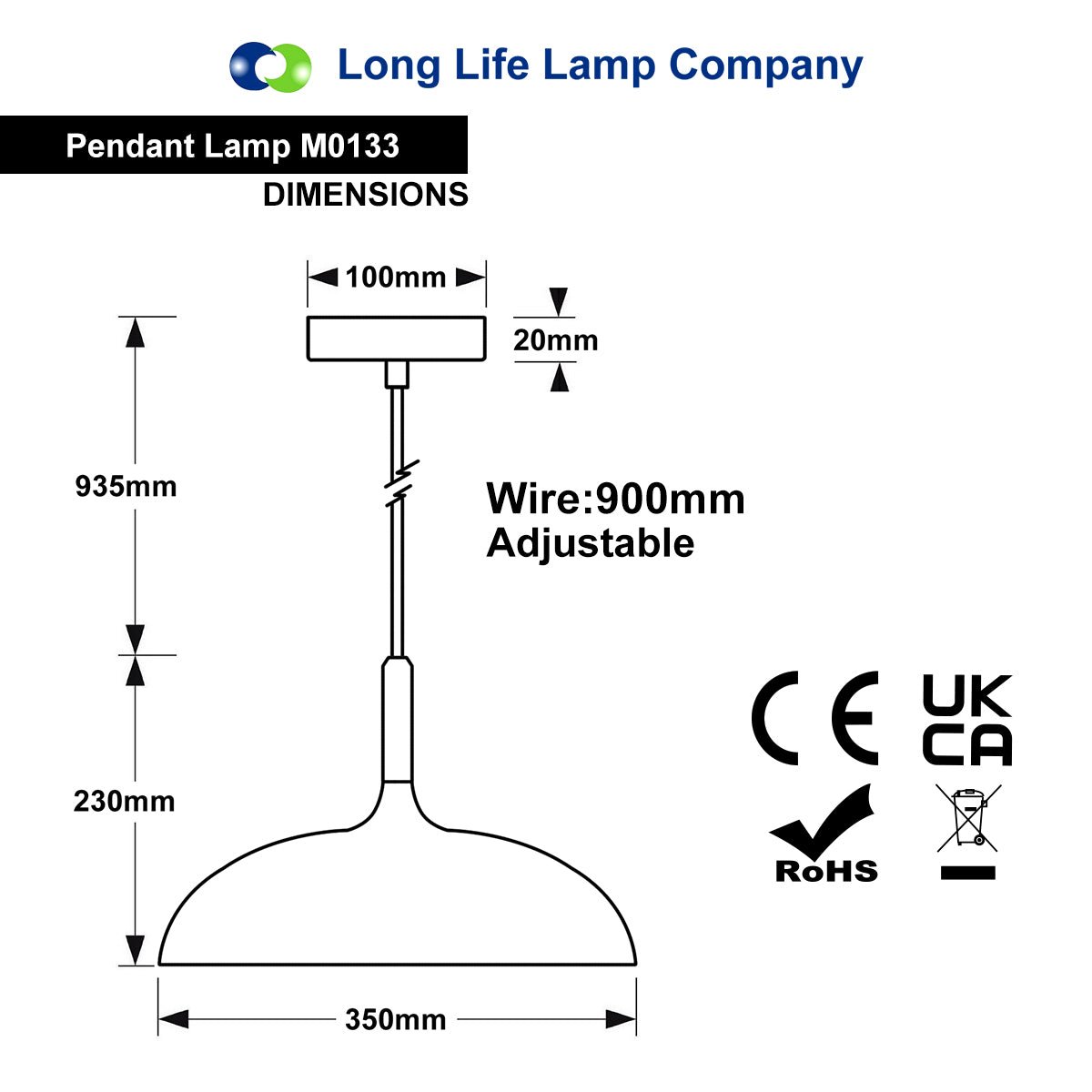 Modern Retro Ceiling Pendant Light Grey Metal Dome Lamp Shade M0133 - Free delivery on all orders