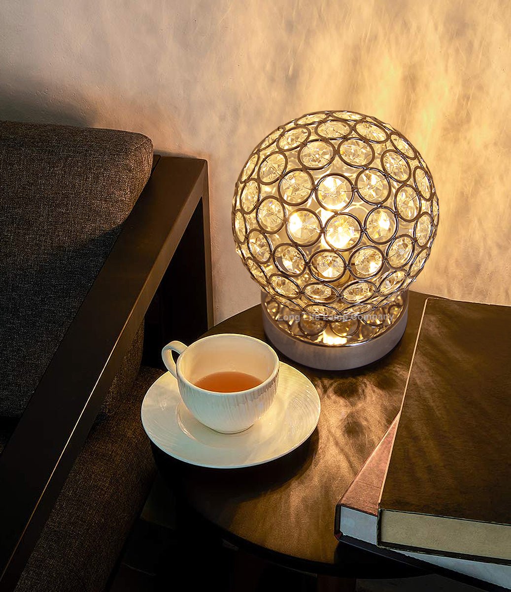 Modern Retro Crystal Ball Table Lamp M0244 with G9 LED WW/CW/Red/Blue - Free delivery on all orders