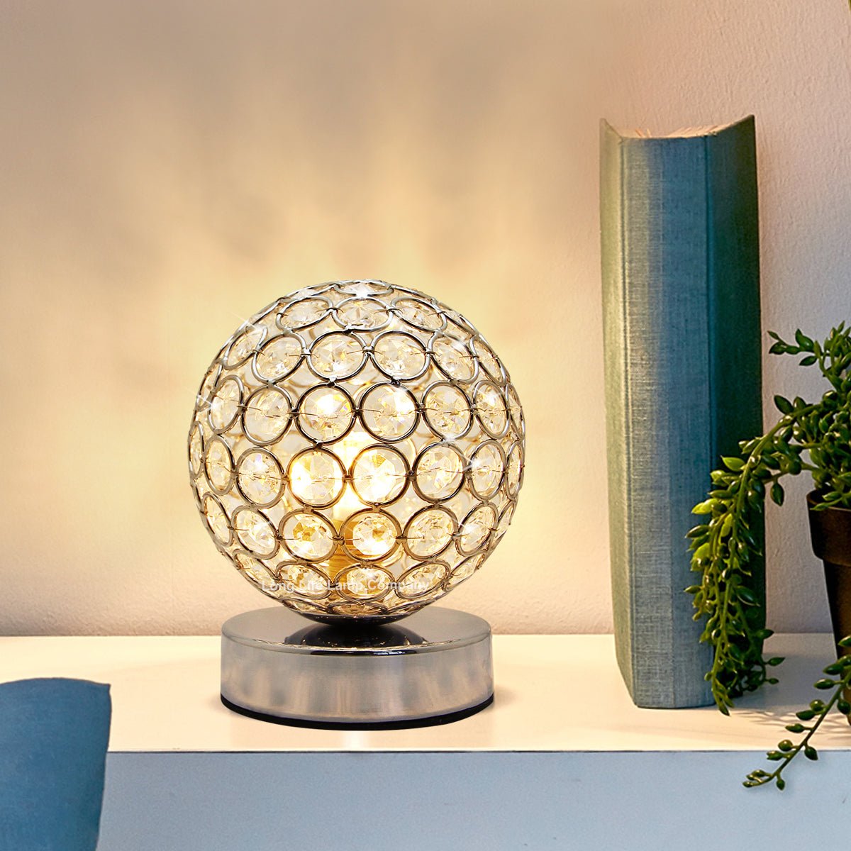 Modern Retro Crystal Ball Table Lamp M0244 with G9 LED WW/CW/Red/Blue - Free delivery on all orders