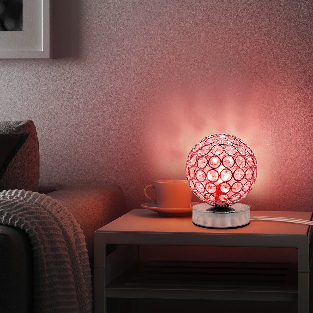 Modern Retro Crystal Ball Table Lamp M0244 with G9 LED WW/CW/Red/Blue - Free delivery on all orders